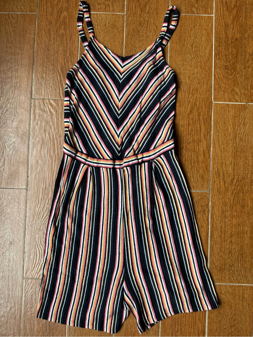 Art Class- Striped Knit Romper L 10/12